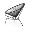 Round Black Wire Chair