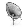 Round Black Wire Chair