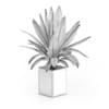 Plant in Square Blue Pot