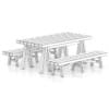 Wooden Table and Benches