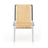 Wood and Metal Lounge Chair
