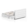 White Leather Bed
