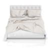 White Leather Bed
