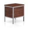 Wooden Bedside Cabinet with Metal Frame