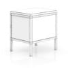 Wooden Bedside Cabinet with Metal Frame