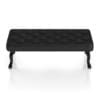 Black Leather Stool