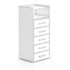 Tall Wooden Cabinet with Five Drawers