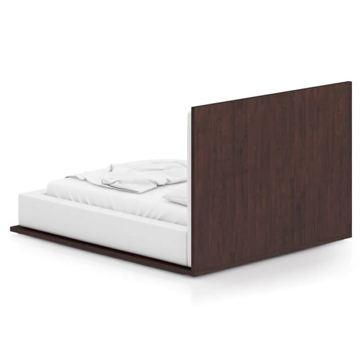 Wood and Leather Bed