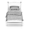 White Single Bed