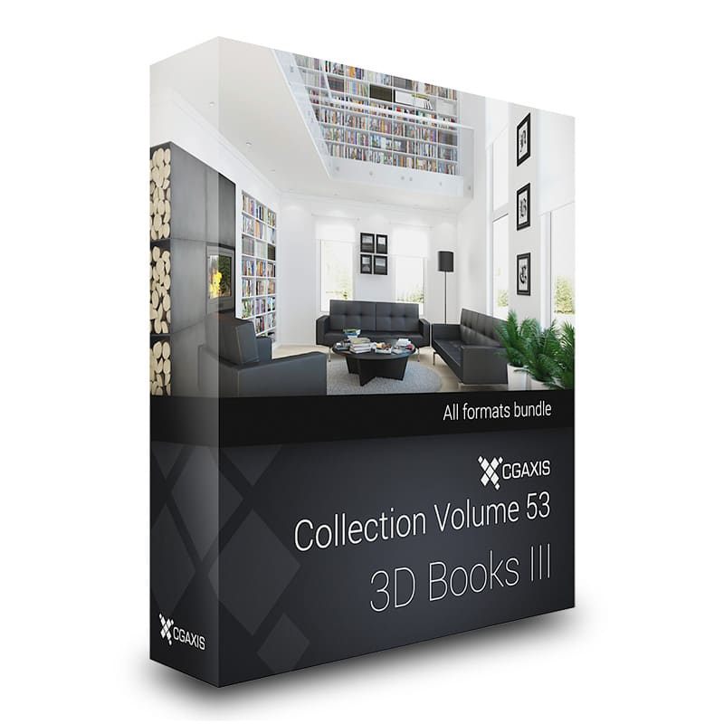 CGAxis Models Volume 53 3D Books III