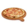 Pizza on wooden board