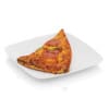 Triangle with salami and cheese
