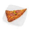 Triangle with salami and cheese