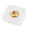 Cupcake with cream and fruits