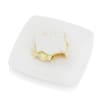 Half-eaten piece of cream pie