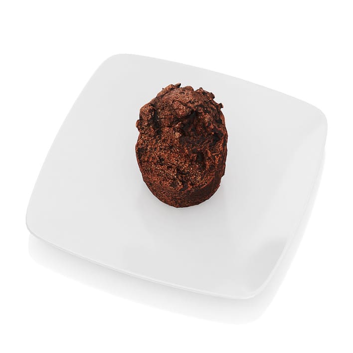 Bitten chocolate muffin