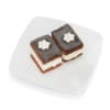 Cream pie with chocolate icing