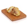 Sliced challah bread