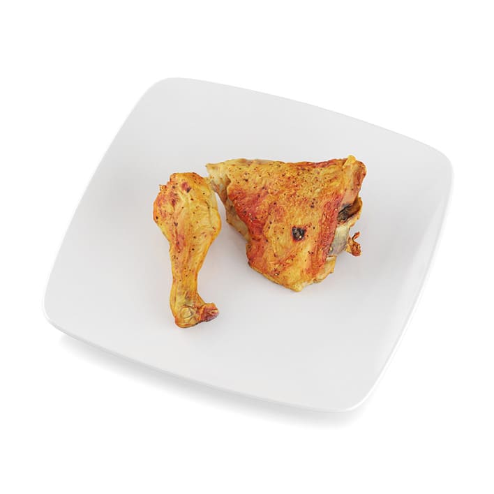 Pan-fried chicken leg