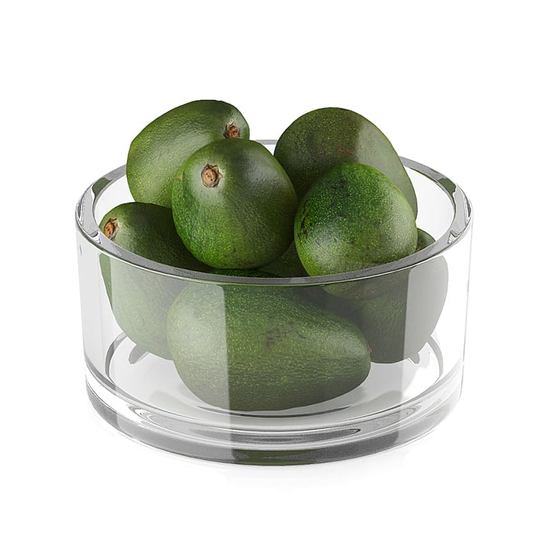 Bowl of avocado fruits