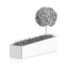 Tree an Grass in Rectangular Planter