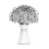 3d Small Daisies in Blue Vase