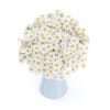 3d Small Daisies in Blue Vase