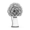 3d Red Roses in Metal Kettle