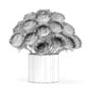 3d White Roses in Glass Vase