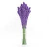 3d Violet Lupine in Glass Vase