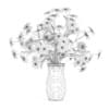 3d Coneflowers in Ceramic Vase
