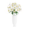 3d White Flowers in Tall Vase