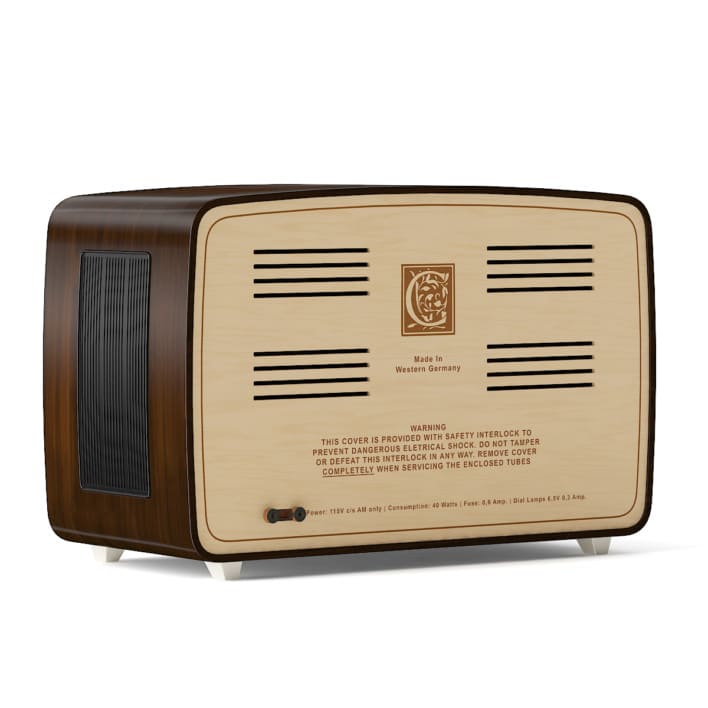 3d Antique Radio