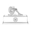 3d Clock with Metal Sculpture