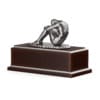 3d Clock with Metal Sculpture