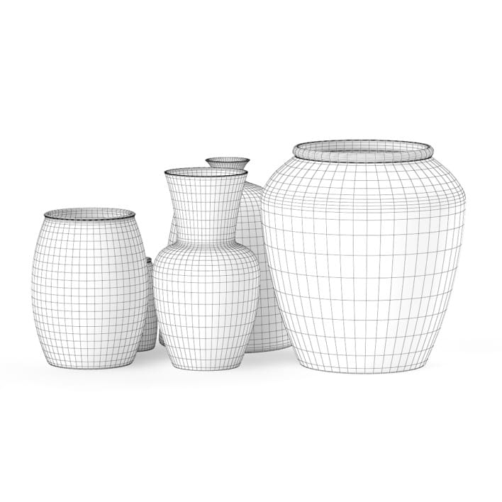 3d Ceramic Vases