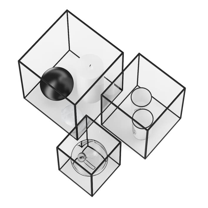 3d Decorative Glass Cubes