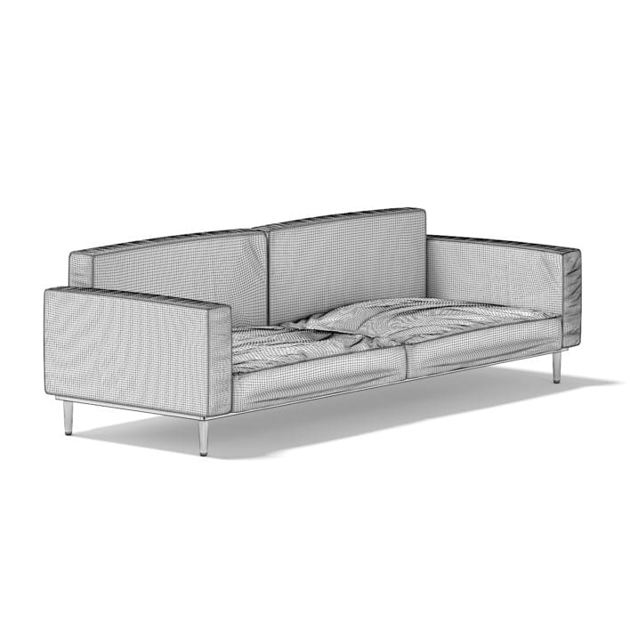 3d Dark Grey Sofa