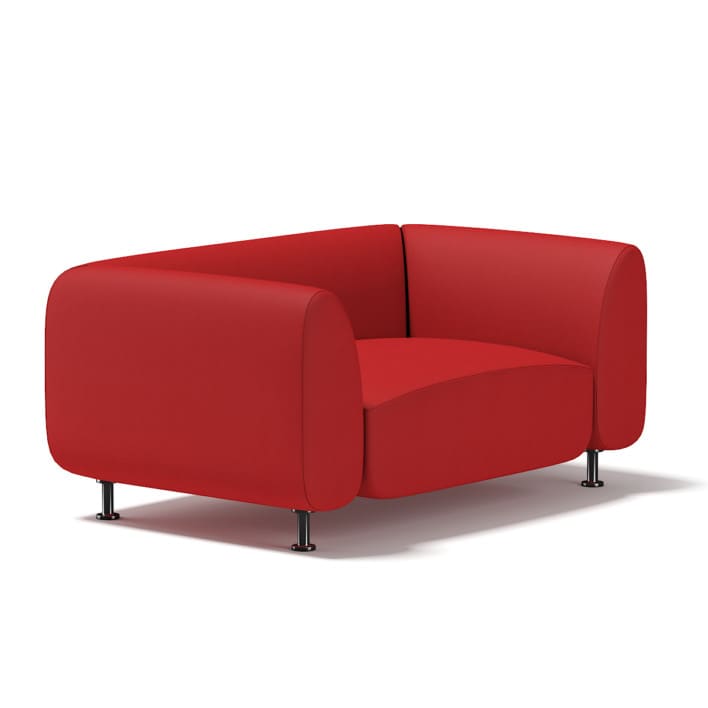 3d Red Armchair