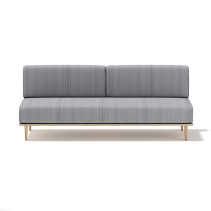 3d Grey Sofa with Wooden Frame
