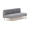 3d Grey Sofa with Wooden Frame