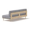 3d Grey Sofa with Wooden Frame