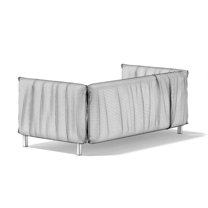 3d Large Grey Armchair