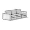 3d Grey Three Seat Sofa
