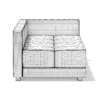 3d Blue Corner Sofa