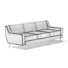 Light-Grey Three Seat Sofa
