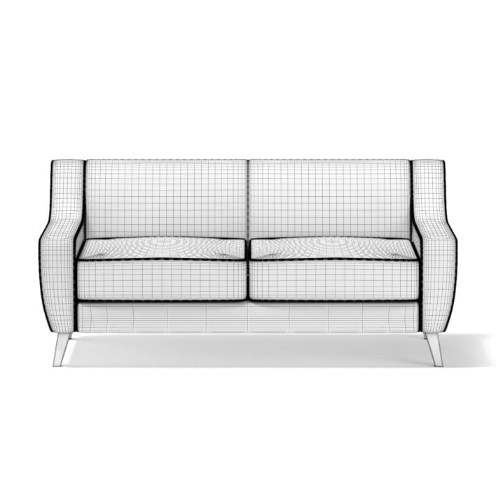 Light-Grey Two Seat Sofa