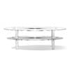 Eliptical Glass Coffee Table