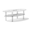 Eliptical Glass Coffee Table