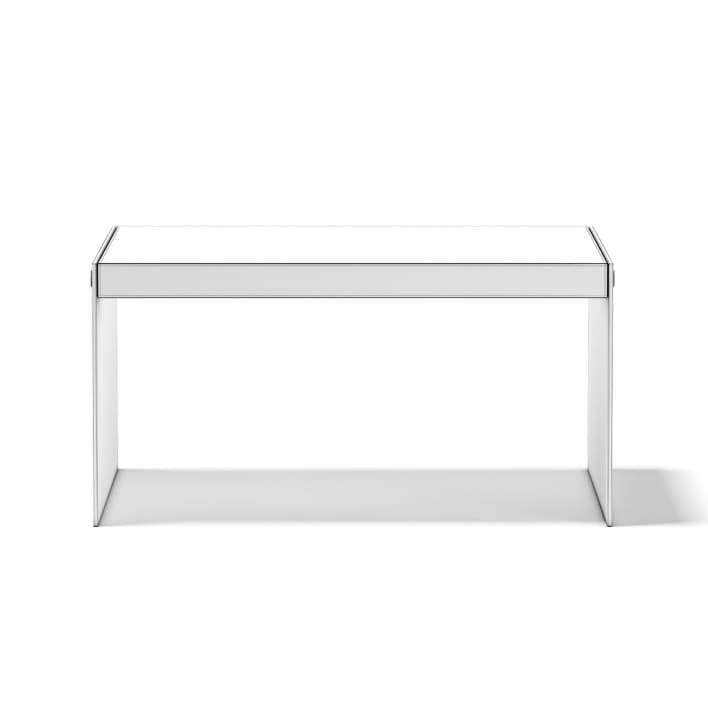 Wooden Coffee Table with Glass Sides